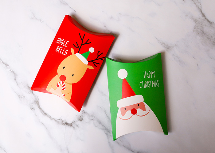 聖誕節 交換禮物 枕頭盒 聖誕老公公 聖誕老人 紅色 綠色 聖誕樹 迷路 可愛 茶葉 茶包 平安夜
