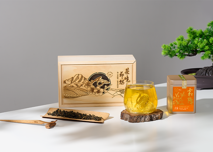 端午公益禮盒｜茶境節憩-黃金玉山小木盒｜馬年禮盒｜企業客製、ESG永續公益好禮｜TCOD臺中原創獎章｜茶葉＋獨家山脈杯