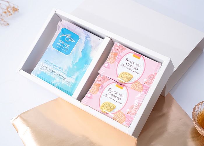 預購品－新春白金系列-祝福茶點禮盒｜元宵春酒禮物｜茶包＋茶餅組合