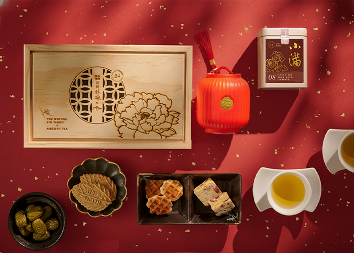 端午公益禮盒｜霧峰林家花窗木盒系列-福憩圓圓｜馬年禮盒｜企業客製、ESG永續公益好禮｜茶葉福氣罐組合