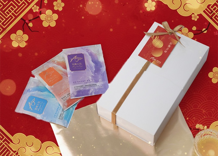 預購品－新春白金系列-祝福茶包禮盒｜元宵春酒禮物｜祝福茶包組合