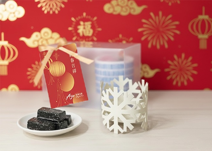 新春燭光茶禮｜元宵春酒禮物｜紅茶＋芝麻糕＋質感燭台組合