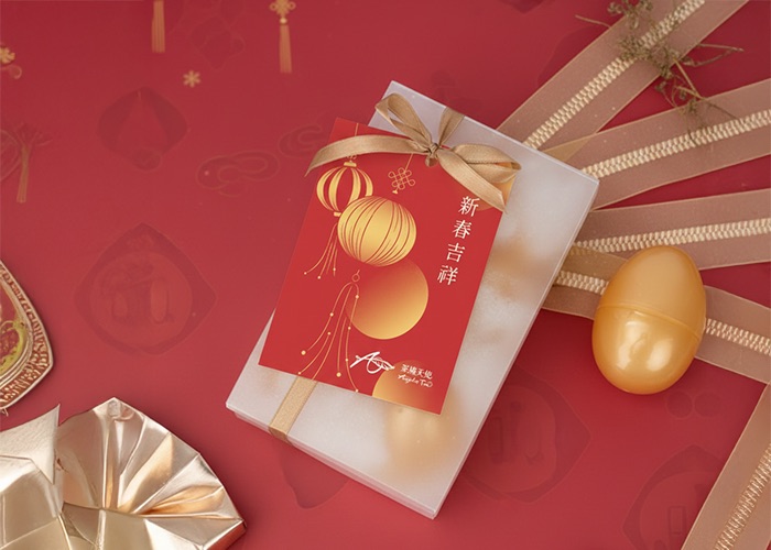 新春五福蛋盒｜元宵春酒禮物｜祝福黃金蛋禮盒