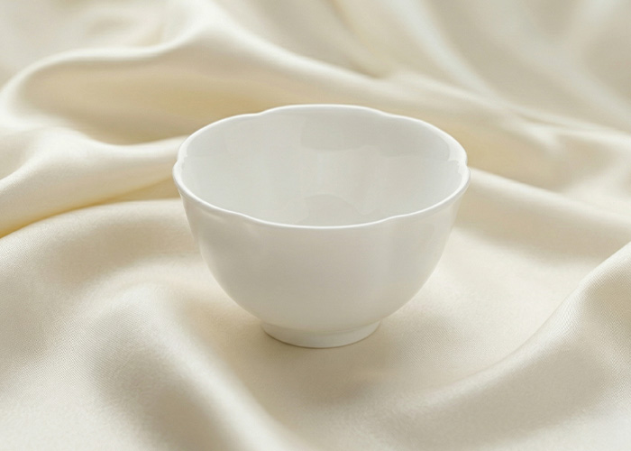 茶具推薦｜茶境白玉瓷花型杯｜羊脂釉溫潤花瓣茶杯｜精品日常品茶器具