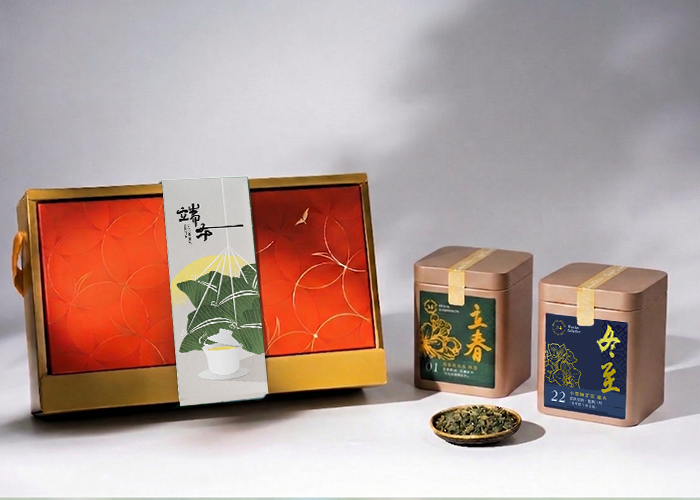 端午公益禮盒｜鴻福韻展-台灣小茶組｜馬年禮盒｜企業客製、ESG永續公益好禮｜雙茶葉組合