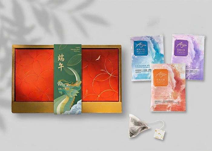 端午公益禮盒｜鴻福韻展-祝福茶包組｜馬年禮盒｜企業客製、ESG永續公益好禮｜茶包禮盒