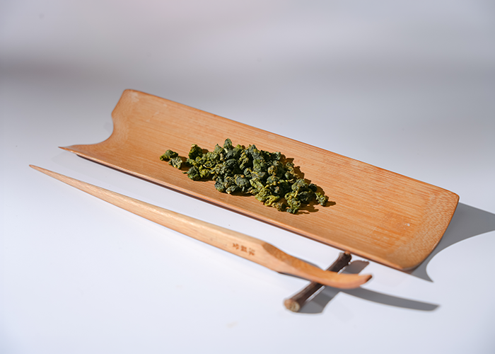 台灣高山清香茶乾特寫