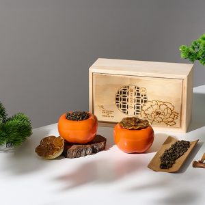 中秋公益禮盒｜W04霧峰林家聯名木盒-柿柿如意｜企業客製、ESG永續公益