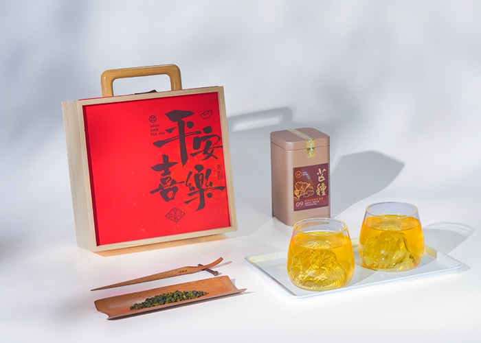 中秋禮盒接單生產款｜P07-黃金玉山茶禮｜中秋款式禮盒｜名家手工杯＋台灣高山茶