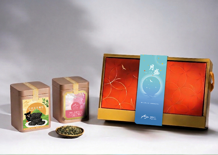 中秋公益禮盒｜鴻福韻展-信實小茶組｜馬年禮盒｜企業客製、ESG永續公益好禮｜紅茶＋芝麻糕組合